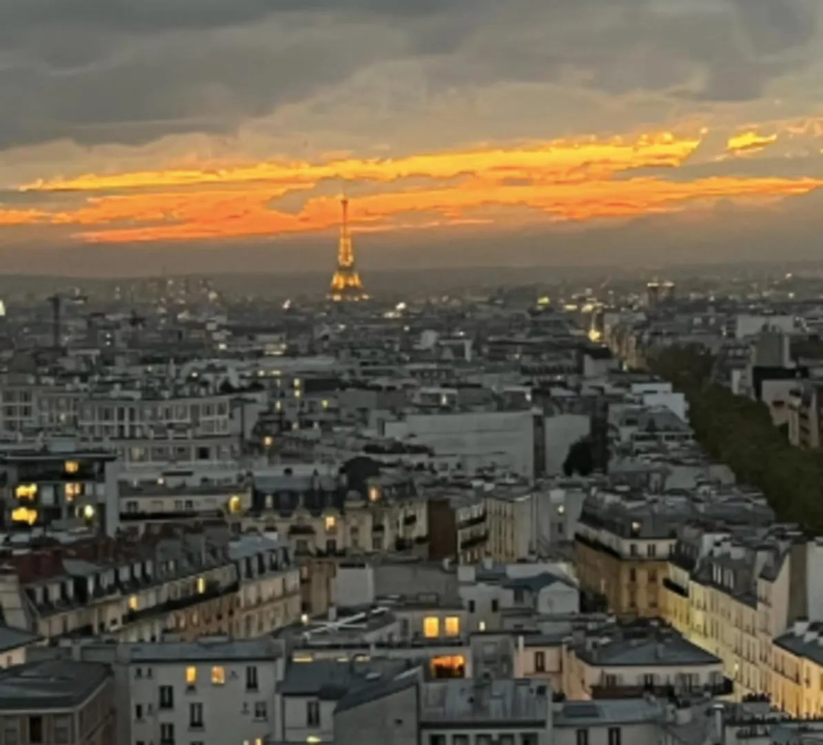 Skyscrapers With Balcony And Overlooking Paris France